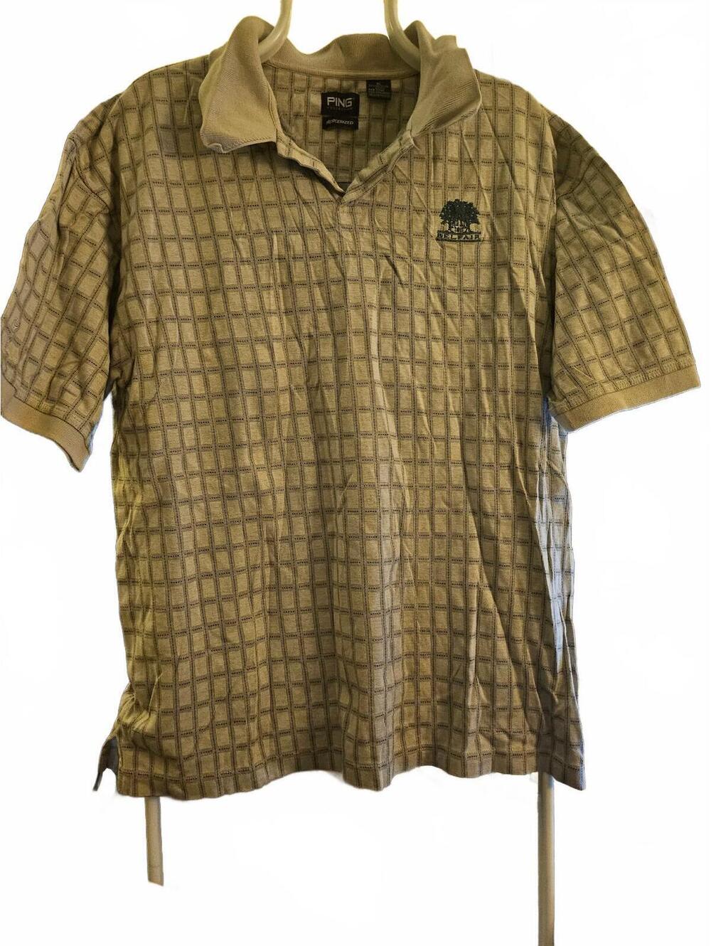 Ping Collection Polo XL Men’s Geometric Mercerized Belfair Logo - EUC